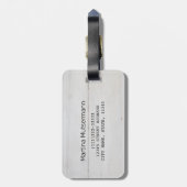 乗馬ホリデー愛好家のための馬の女の子ギフトヴィンテージ ラゲッジタグ (裏面縦)