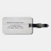 乗馬ホリデー愛好家のための馬の女の子ギフトヴィンテージ ラゲッジタグ (裏面横)