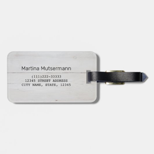 乗馬ホリデー愛好家のための馬の女の子ギフトヴィンテージ ラゲッジタグ (裏面横)