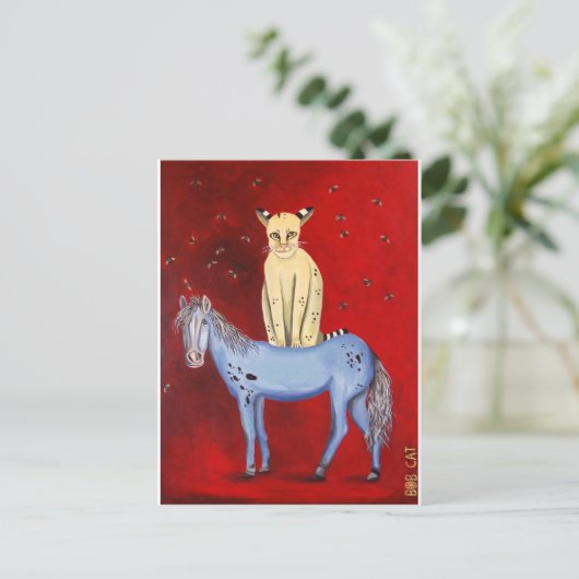 乗馬ボブ ポストカード (スタンド正面)