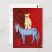 乗馬ボブ ポストカード (正面/裏面)