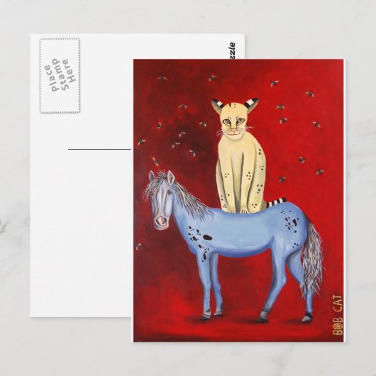 乗馬ボブ ポストカード (正面/裏面)