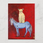 乗馬ボブ ポストカード (正面)