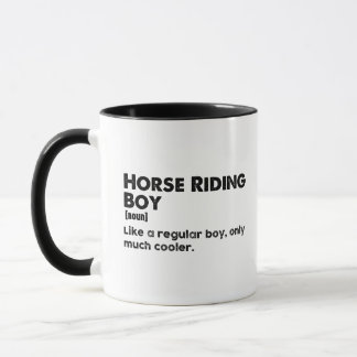 乗馬ボーイ定義おもしろい乗馬ライダー マグカップ
