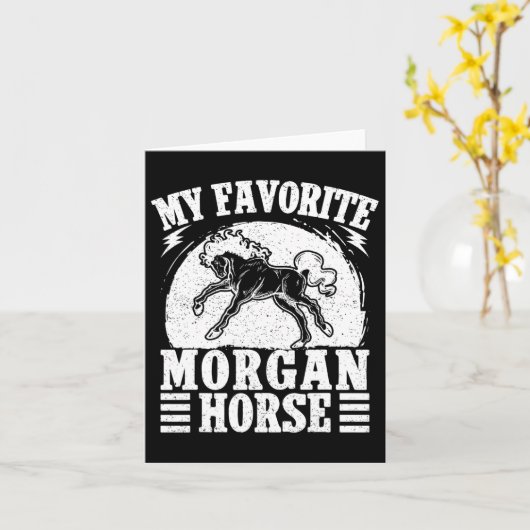 乗馬モーガお気に入りのン馬ライダー カード (黄色い花)