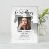 乗馬ライダーの人生の祝い　写真　葬儀 招待状 (スタンド正面)