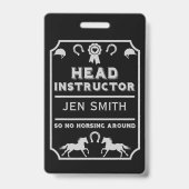 乗馬ライダーインストラクター バッジ (Back)