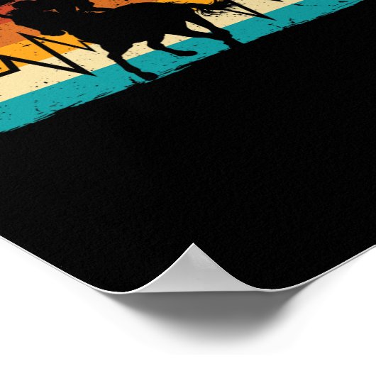 乗馬ライダーエクエストリアンハートビート馬好きR ポスター (角)