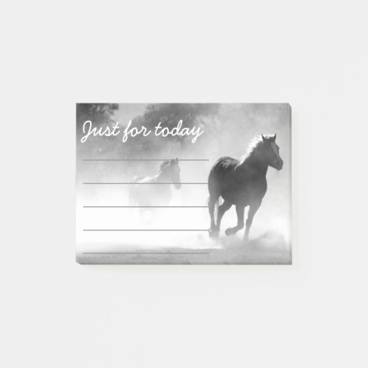 乗馬ランニングの注意喚起 ポストイット (正面)