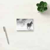 乗馬ランニングの注意喚起 ポストイット (オフィス)