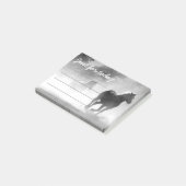 乗馬ランニングの注意喚起 ポストイット (アングル)