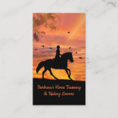 乗馬レッスンのトレーニング名刺 名刺 (正面)