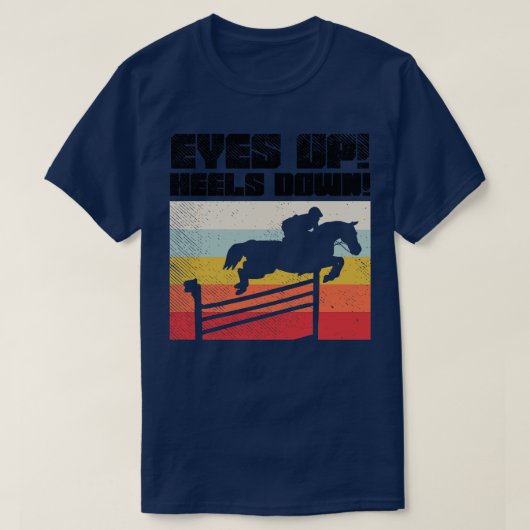 乗馬ヴィンテージ Tシャツ (デザイン正面)