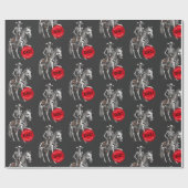 乗馬不気味スケルトンカウボーイ ラッピングペーパー (フラット)