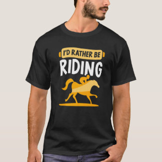 乗馬中 Horse Rider 馬術 Tシャツ