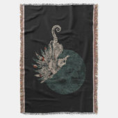 乗馬先住民夜 スローブランケット (正面縦)