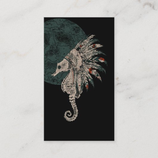 乗馬先住民夜 名刺 (正面)