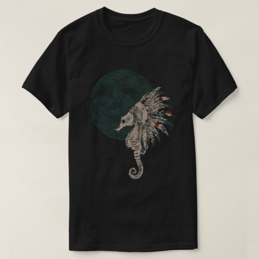 乗馬先住民夜 Tシャツ (デザイン正面)