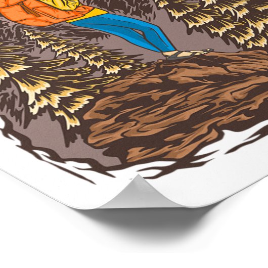 乗馬冒険家ヨセミテ旅行ワヨ ポスター (角)