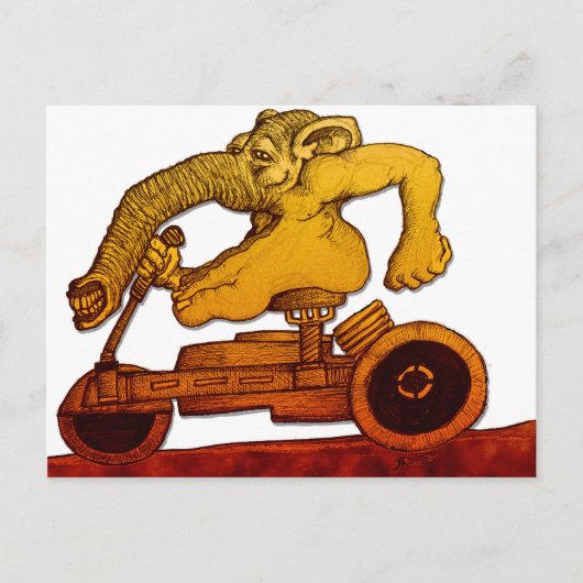 乗馬制御 ポストカード (正面)