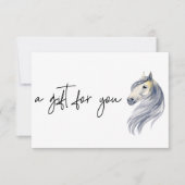 乗馬券 招待状 (正面)