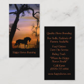 乗馬名刺 名刺 (正面/裏面)