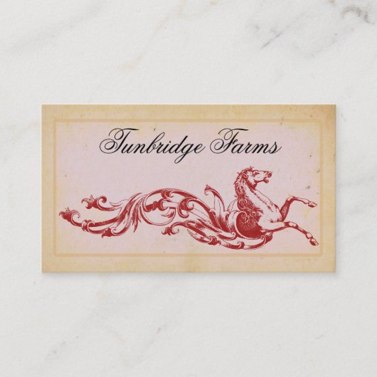 乗馬場乗馬名刺 名刺 (正面)