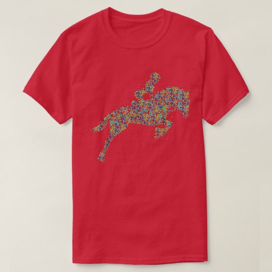 乗馬女性 Tシャツ (デザイン正面)