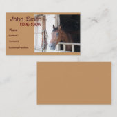 乗馬学校の名刺 名刺 (正面/裏面)