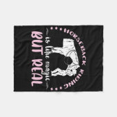 乗馬実在馬競馬場 フリースブランケット (正面(横))