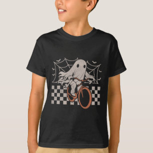 乗馬幽霊自転車ハロウィーン衣装グールバイクもしくは自転車に乗る人 Tシャツ