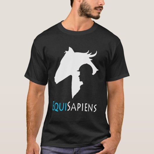 乗馬愛おもしろい者の騎馬騎乗馬 Tシャツ (正面)