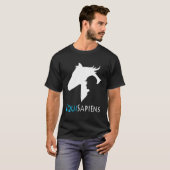 乗馬愛おもしろい者の騎馬騎乗馬 Tシャツ (正面フル)