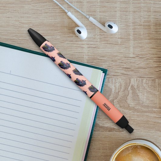 乗馬愛好家 カラフル グラフィティ ホース 黒ボールペン