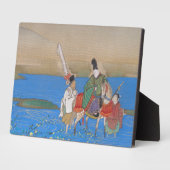 乗馬横断川の男性の廷臣（1839年） フォトプラーク (側面)