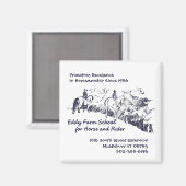 乗馬用エディ農学校 マグネット (正面/裏面)