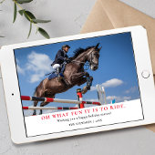 乗馬用クリスマスフォトカード シーズンカード