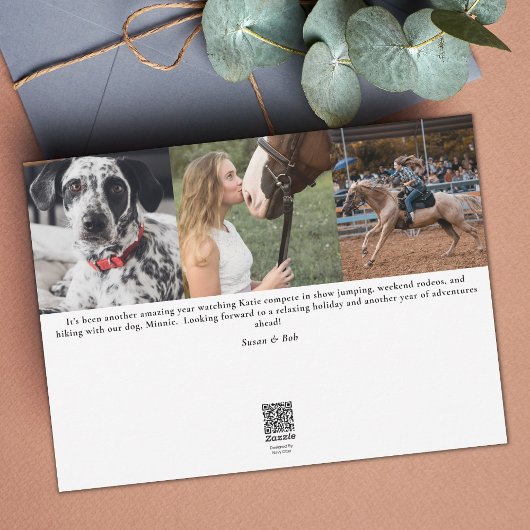 乗馬用クリスマスフォトカード シーズンカード