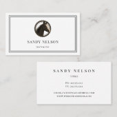 乗馬素朴用ラベル牧場 名刺 (正面/裏面)