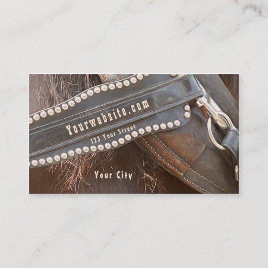 乗馬訓練士ブ素朴ラウンウエスタン 名刺 (裏面)