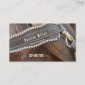乗馬訓練士ブ素朴ラウンウエスタン 名刺 (正面)