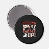 乗馬贈与 |の感じサドルを上へ マグネット (正面/裏面)
