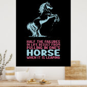 乗馬贈与 |人生の半分の失敗 ポスター (キッチン)