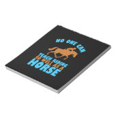 乗馬贈与 |誰も乗れな教えい ノートパッド (回転)