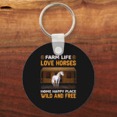 乗馬贈与 |農場生活愛の馬 キーホルダー (正面)