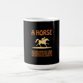 乗馬贈与 馬のギャロップ| コーヒーマグカップ (中央)