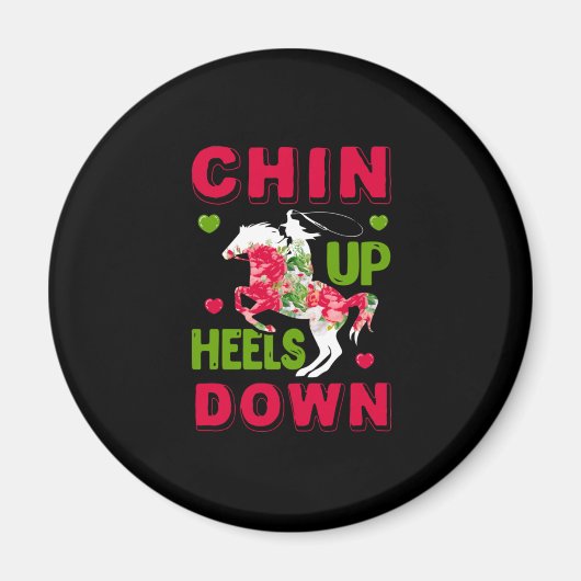 乗馬贈与 | Chin Up Heat Down マグネット (正面)