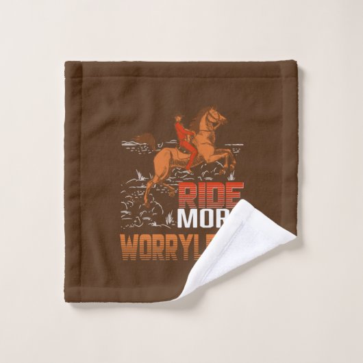 乗馬贈与 | Ride More Worryless ウォッシュタオル (ウォッシュタオル)