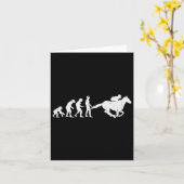乗馬進化おもしろい騎馬競馬馬 カード (黄色い花)