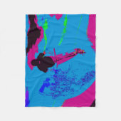 乗馬銀河系 – スクーターライダーフリースブランケット フリースブランケット (正面)